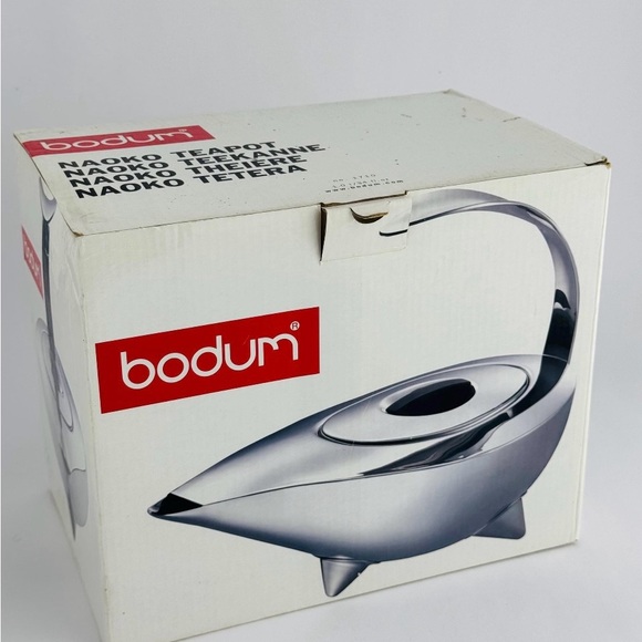 BODUM Rare Naoko Teapot by Carsten Jörgensen for Bodum, 1980 Denmark New in Box - Picture 6 of 10